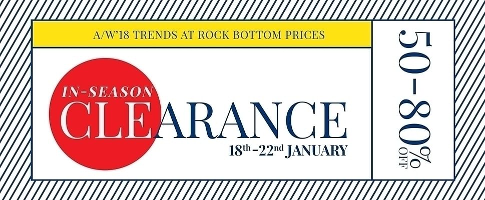 IN-Season Clearance Sale | Flat 50-80% Off on Wide Range of Products